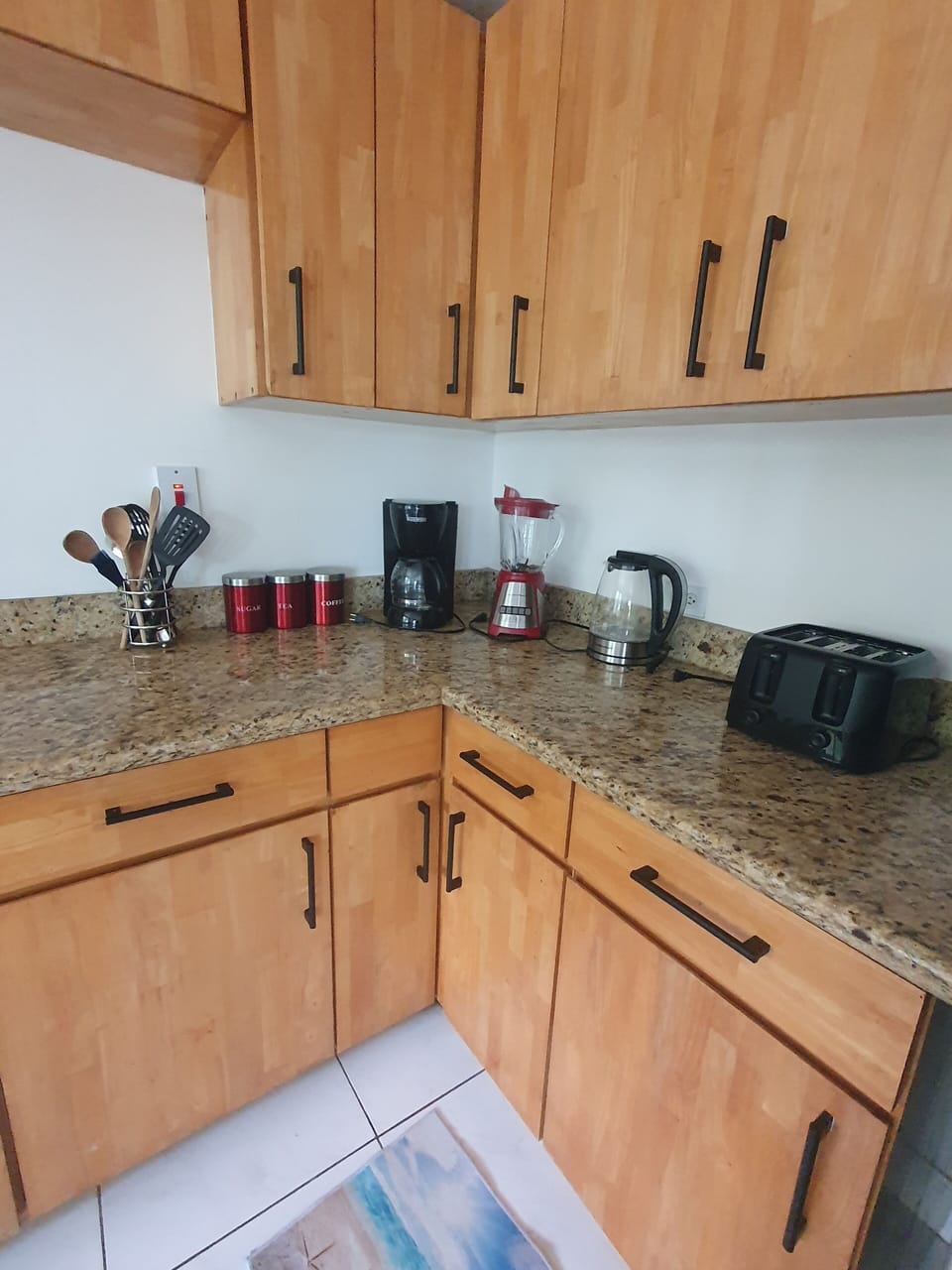 coffee machine and essentials