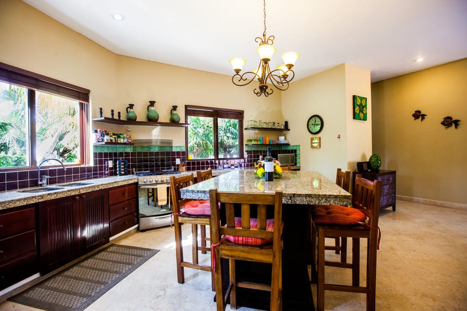 Chef's full kitchen & kitchen bar