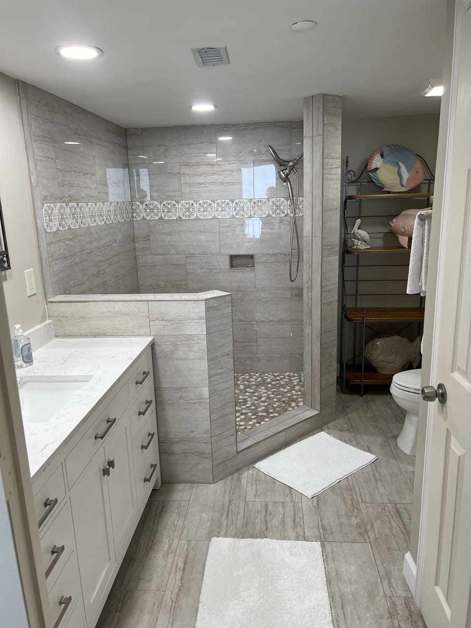 Newly remodeled master bath