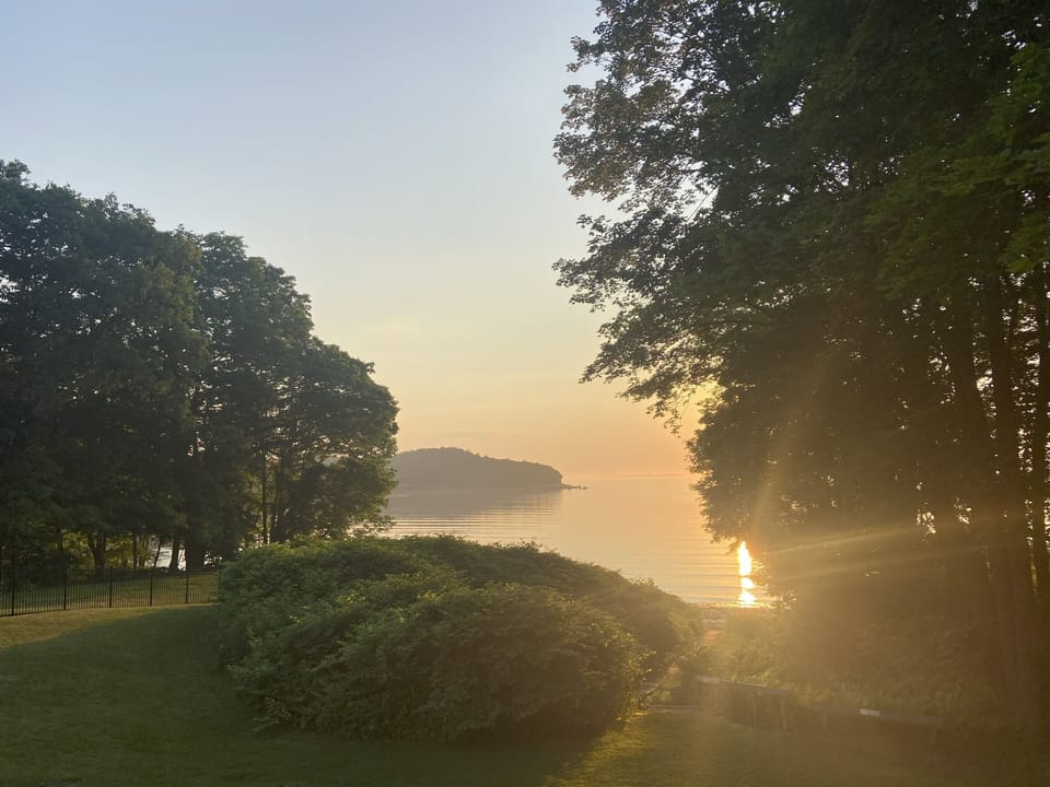 Sunrise from the deck