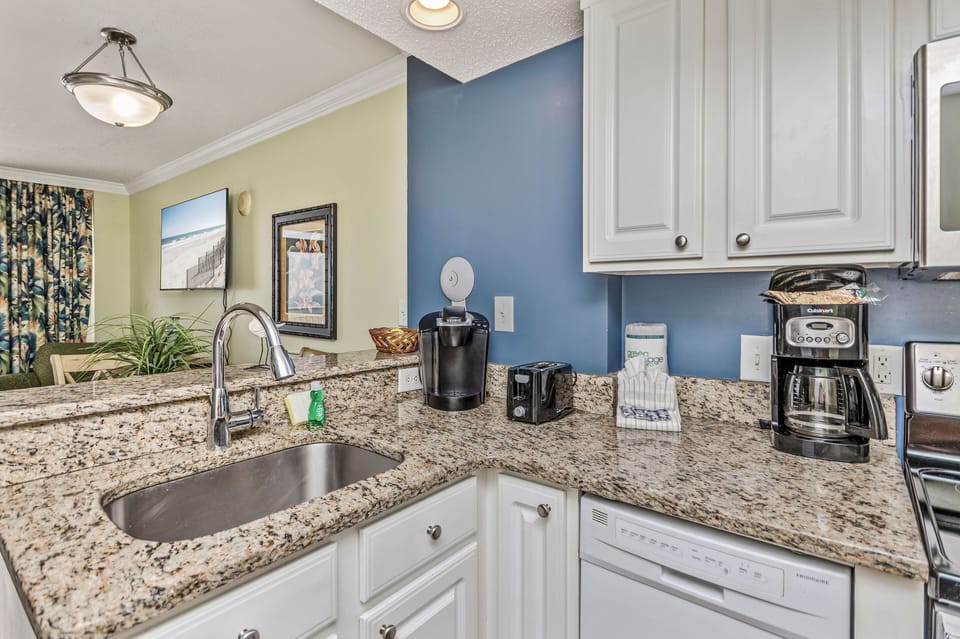 Granite kitchen countertop