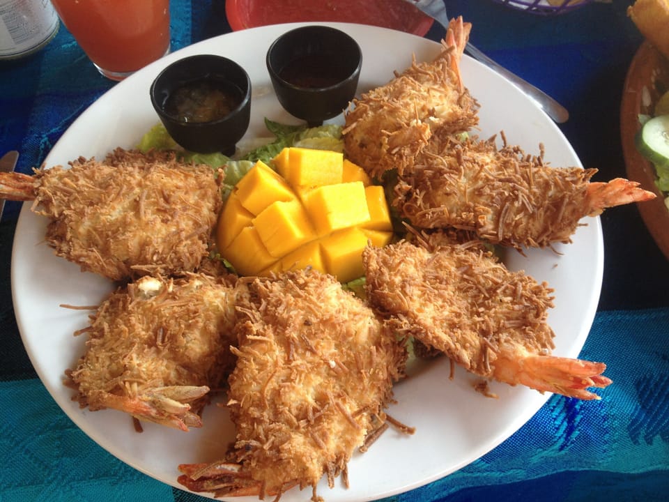 Coconut Shrimp with Mango Salsa!  Mmm-Que Rico!!