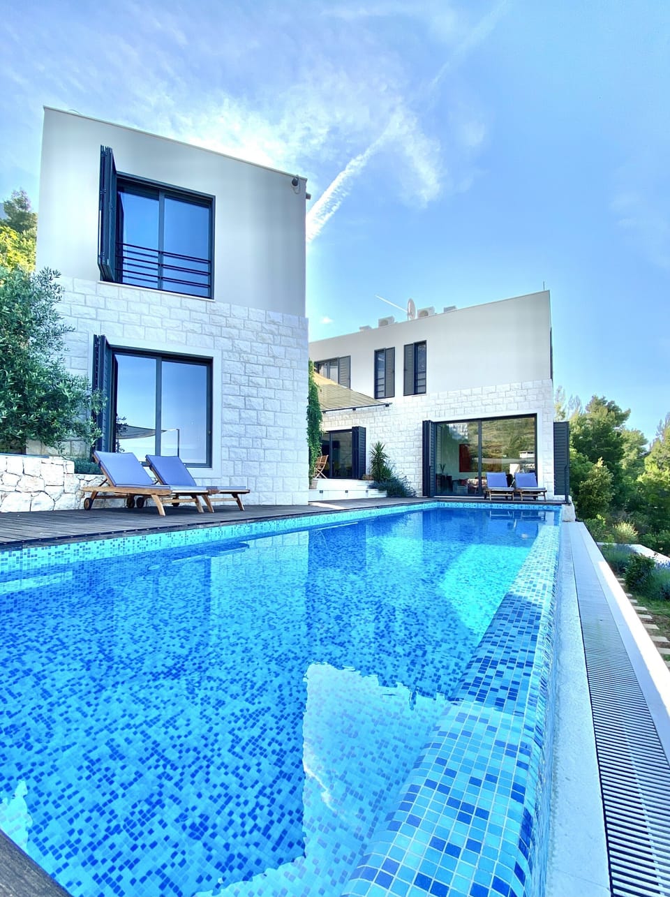 Pool and house view