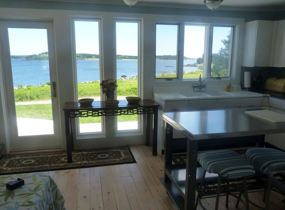 ocean view from kitchen