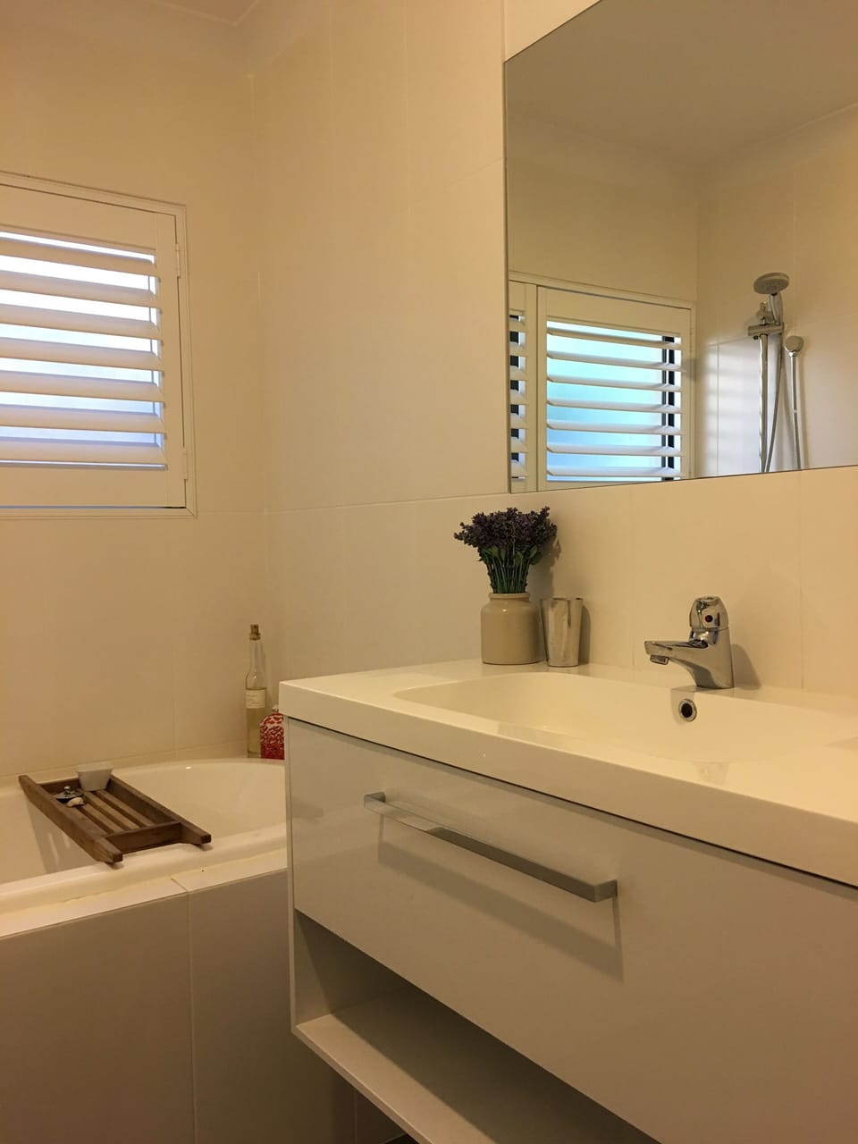 Bathroom with toilet and bath