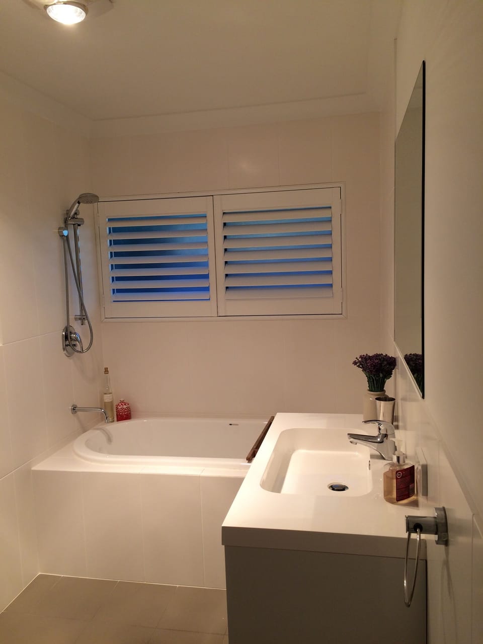 Bathroom with toilet and bath