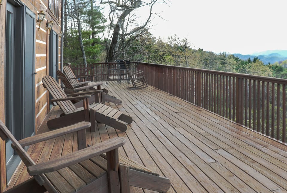 Deck with chairs
