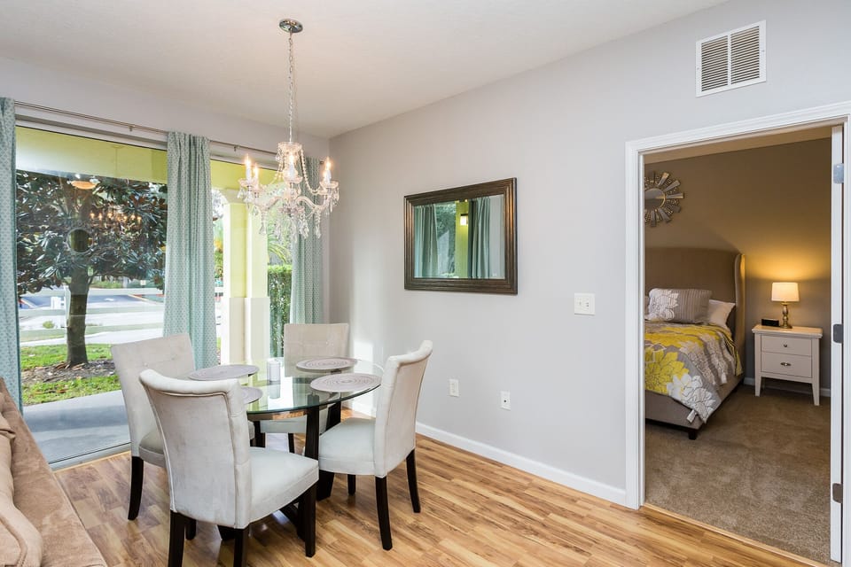 Brand New chandelier and dining room!