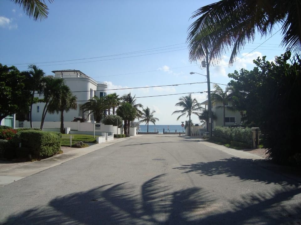 View of the Beach from Our Beach House's Driveway