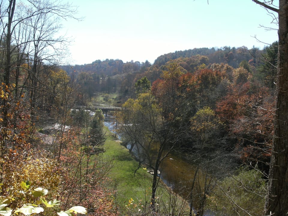 Scenic view from the deck. Perfect for morning coffee and evening sunset.