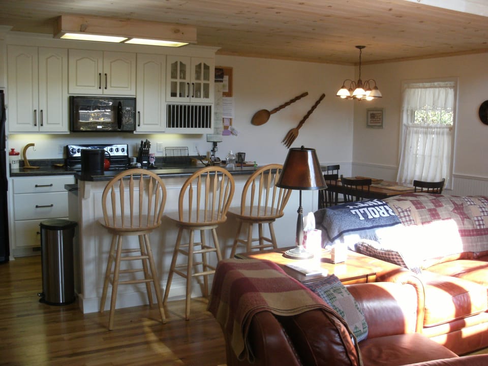 Open floor plan - living room, dining room and kitchen.