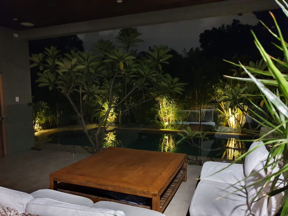 Relaxing  covered alfresco area
