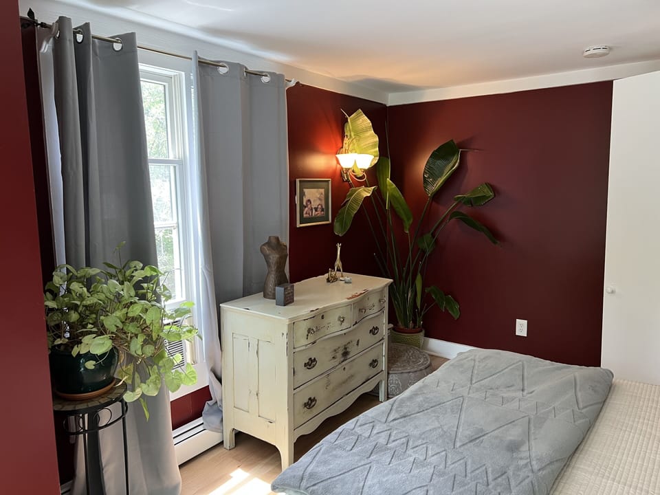 Bedroom #5, 2nd fl, queen. Slider to balcony overlooking river in backyard 
