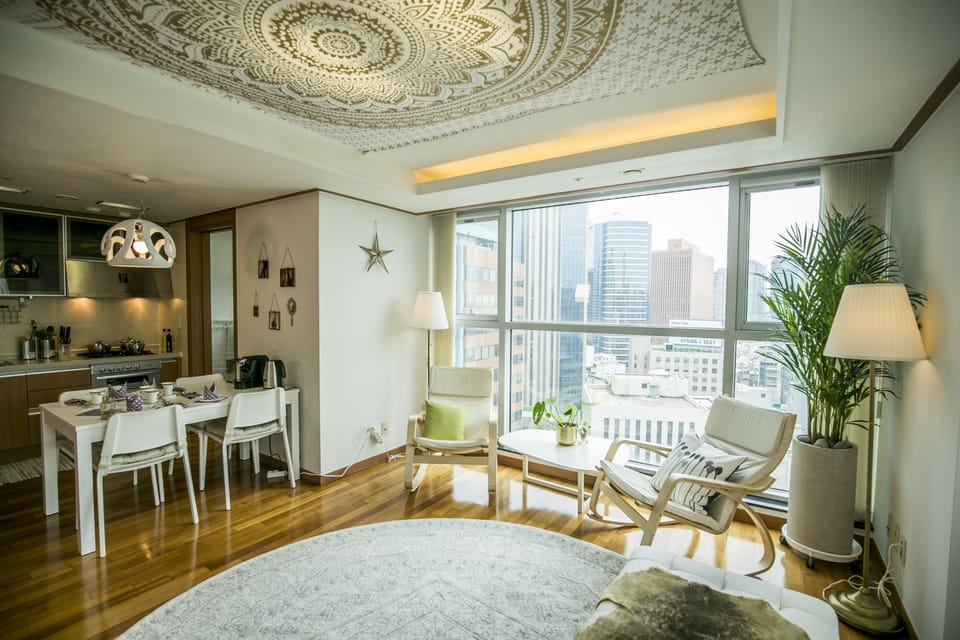 Luxury Apartment - Foreigner Only (Superior Cozy Home) | Living area | 50-inch flat-screen TV with cable channels, TV