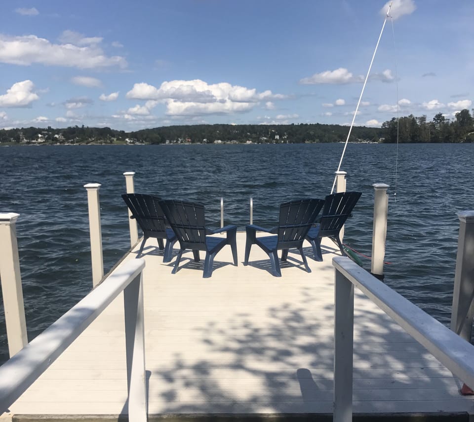 Swim right off the dock, or just relax in the sun. 