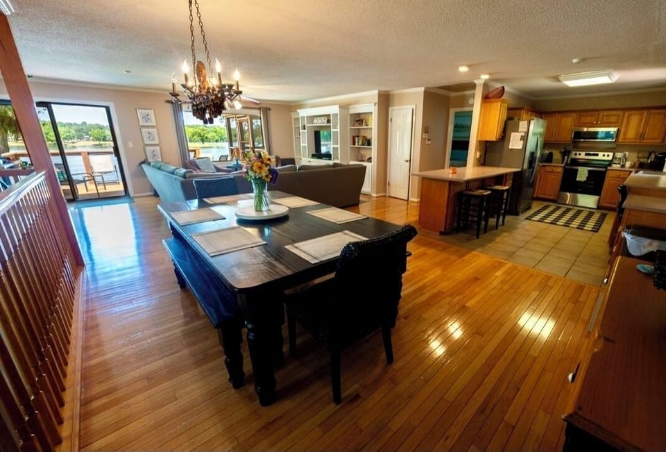 Dining table seats 8