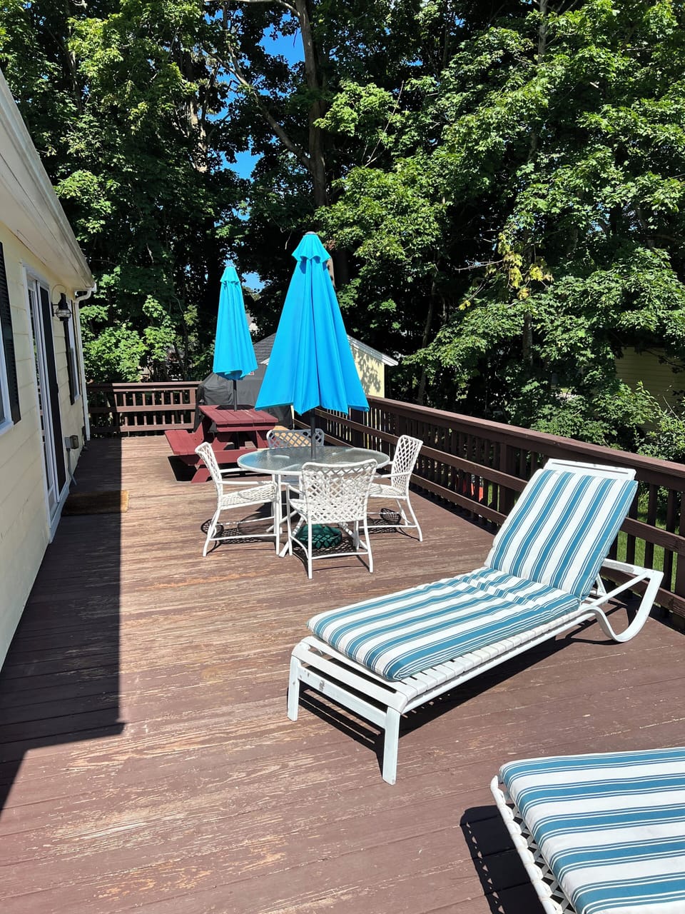 Porch with Weber Grill