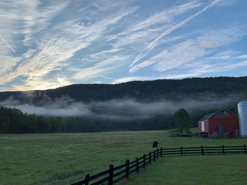 Peaceful mornings with valley fog and mountain vistas
