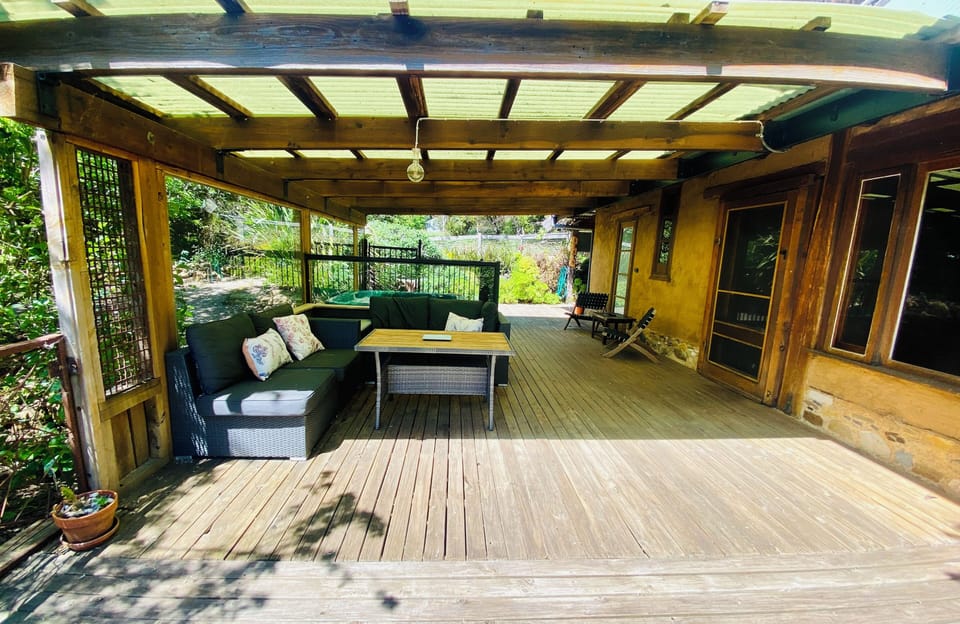 main deck of Saturna Art Retreat