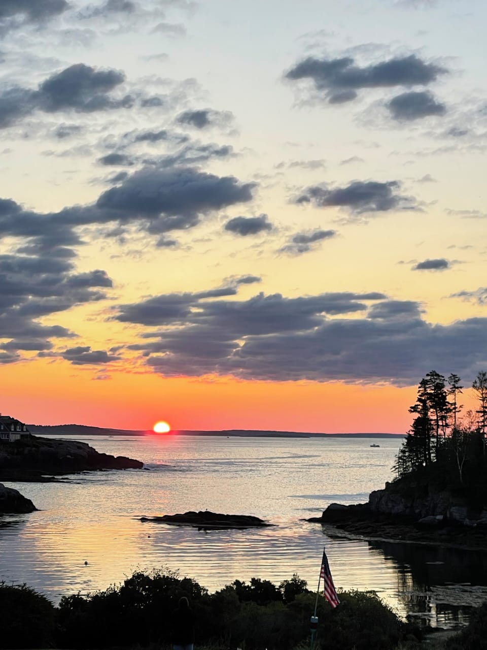 watch the sunrise from the back yard beach.
