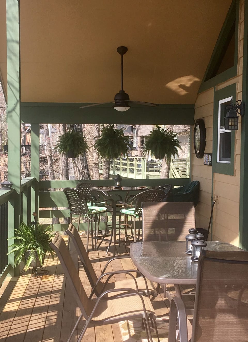 Outdoor deck lakeside
