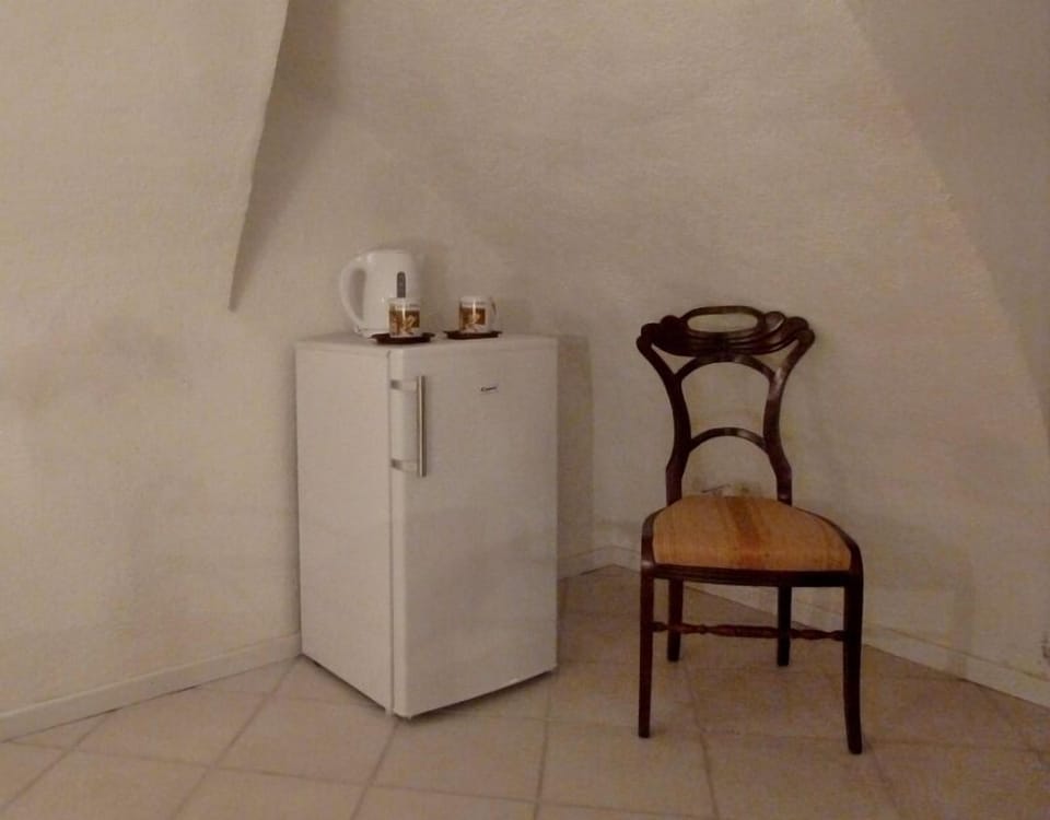 Refrigerator and electric kettle for coffee and snacks