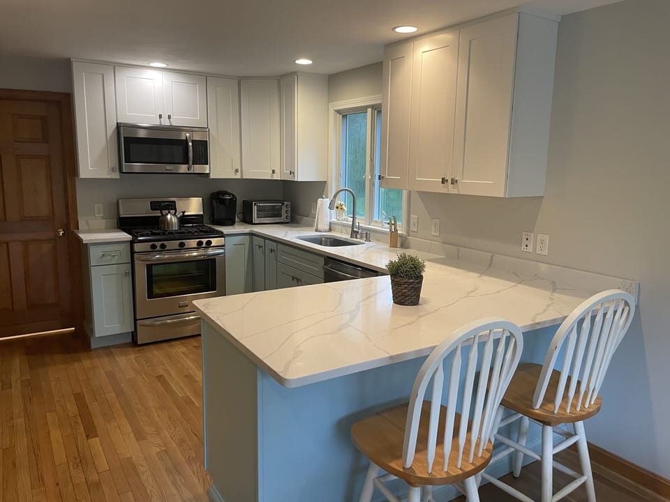 New Kitchen and Hardwood Floors