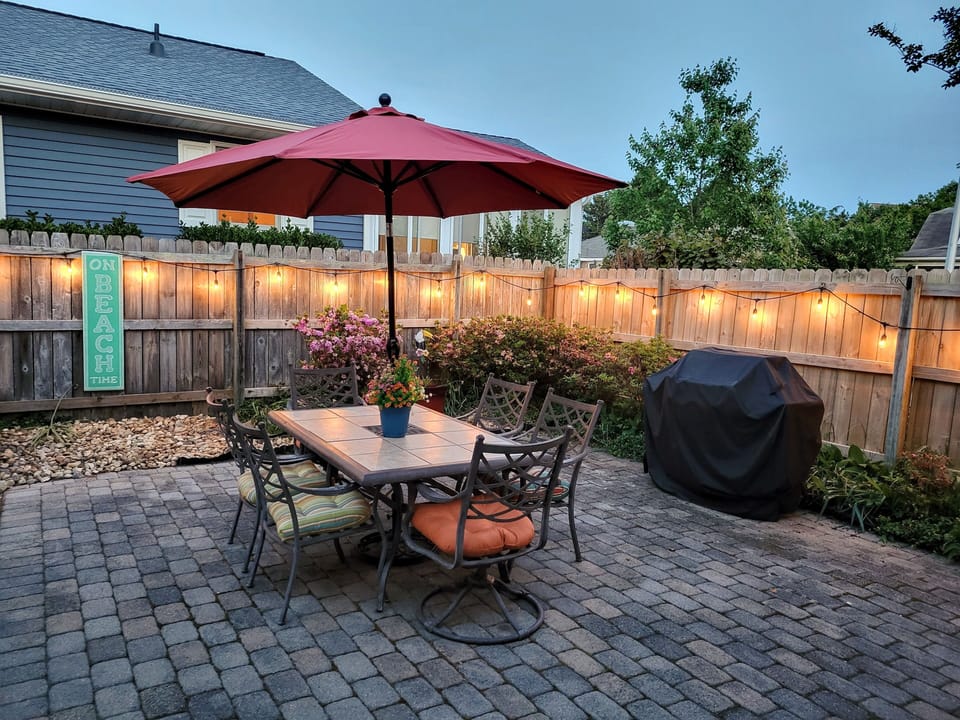 Front Patio at Night.