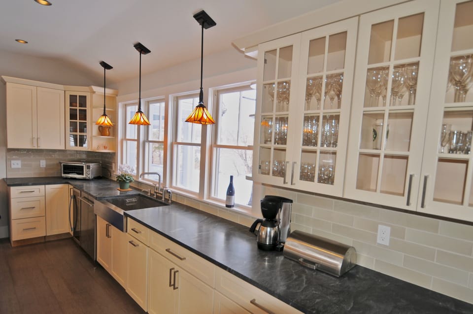 Two Sinks, Expansive Prep Areas, Wine Cooler