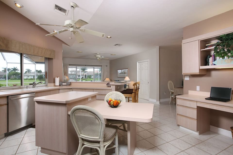 Kitchen with water views. All updated stainless steel appliances.