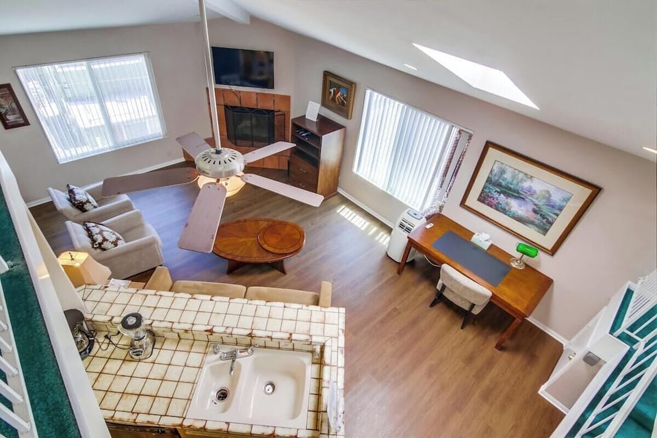 View of downstairs from loft