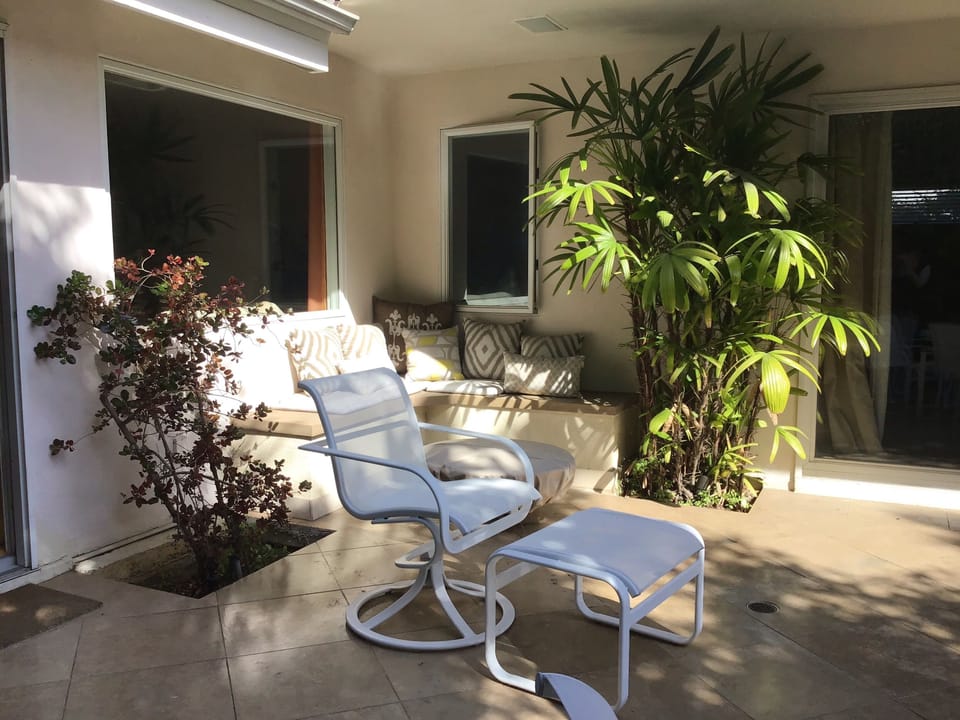 Patio outside the guest suite