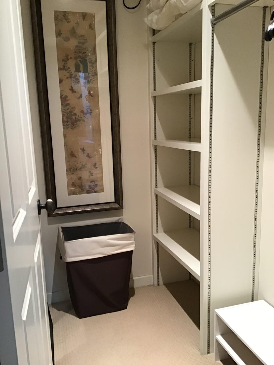 Guest walk in closet