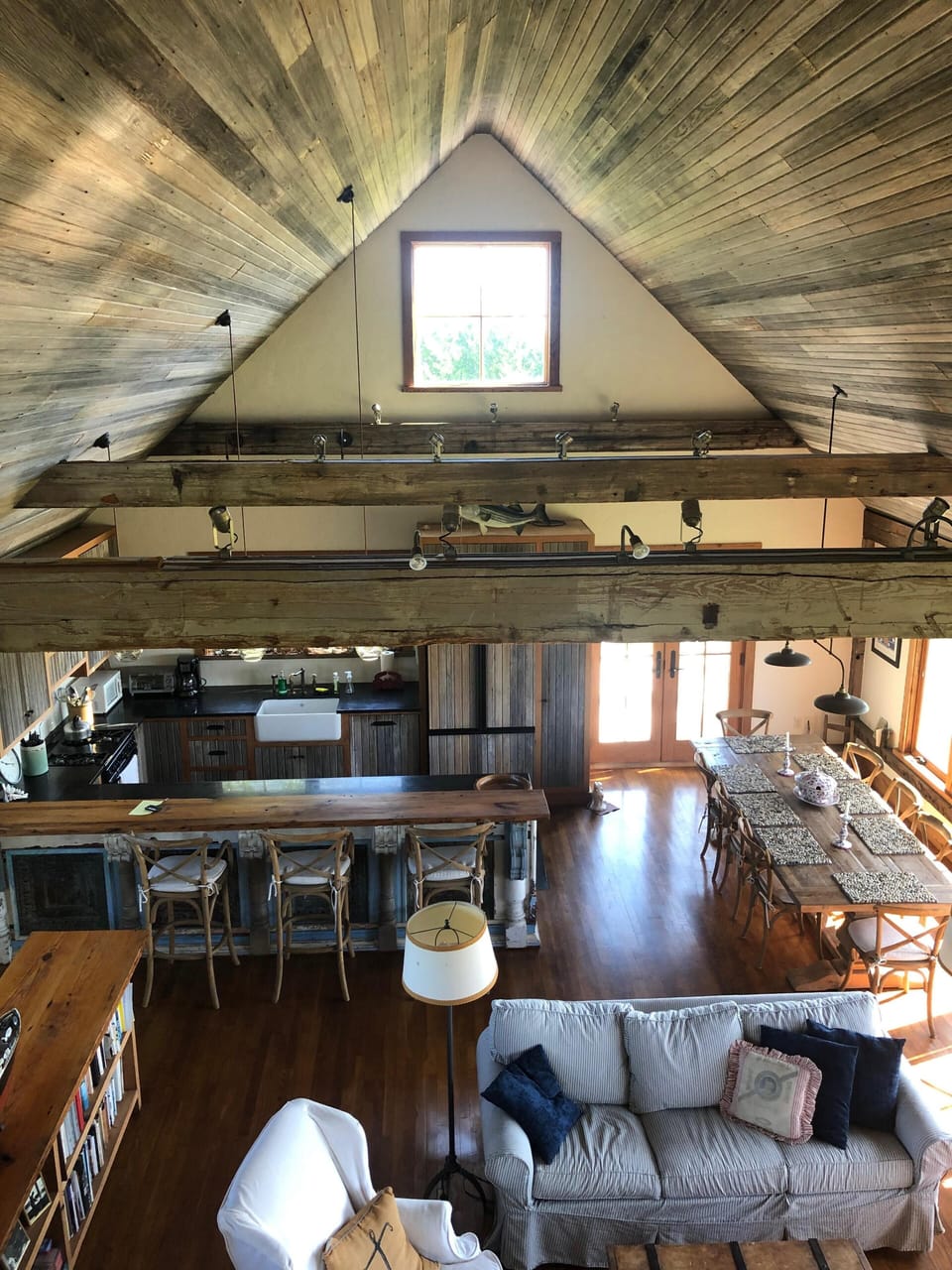 View from sleeping  loft