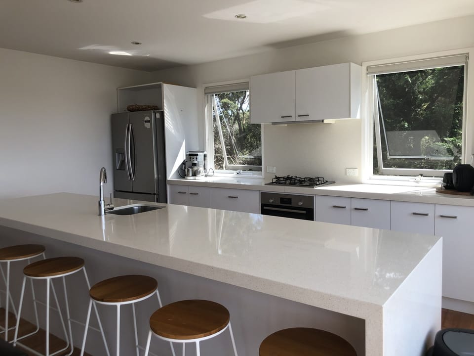 Large gourmet fully equipped kitchen with views