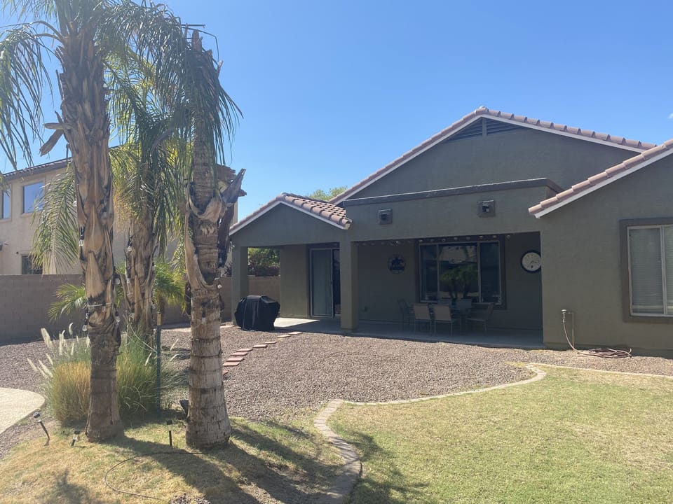 Back view of our home 