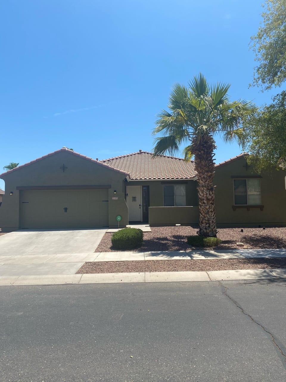Front view of our home 