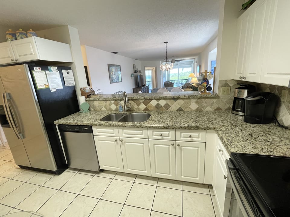 Spacious kitchen with updated appliances and plenty of prep space