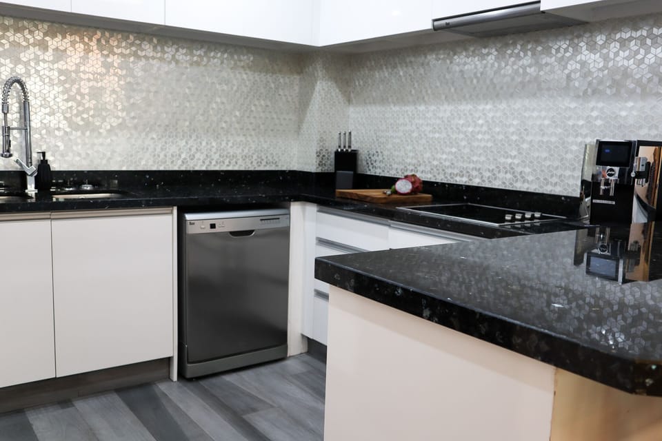 Fully equipped kitchen including coffee machine