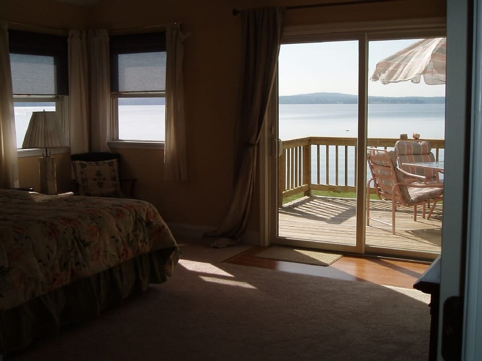 View from downstairs master bedroom.