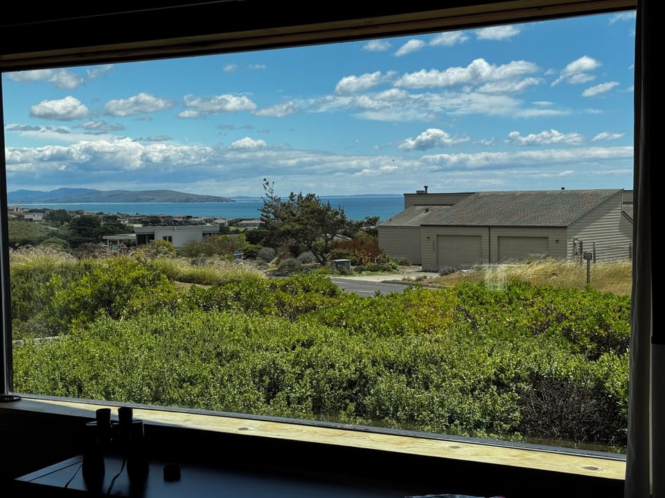 From the great room towards Point Reyes and the Pacific Coast