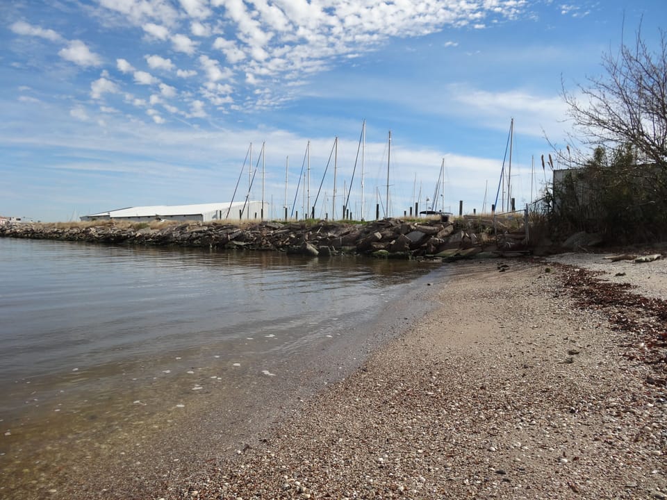 Shell beach and Houston Yacht Club about 300 yards away.