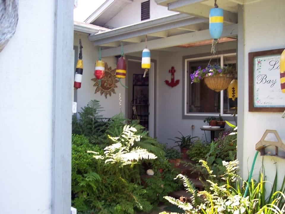 Back porch on the left is the garage