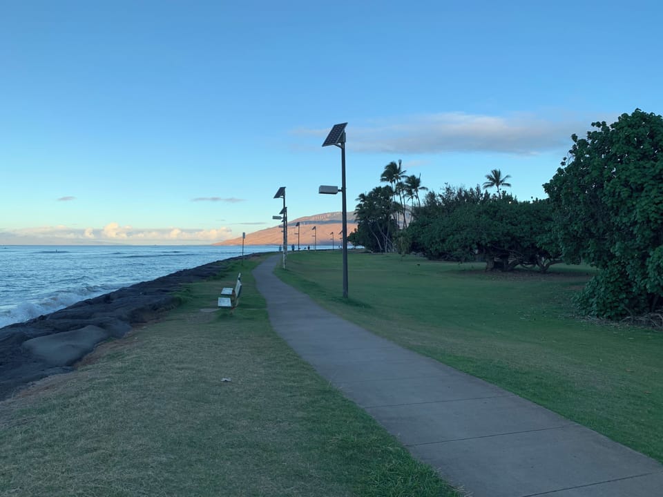 Kalama park seaside walking path
