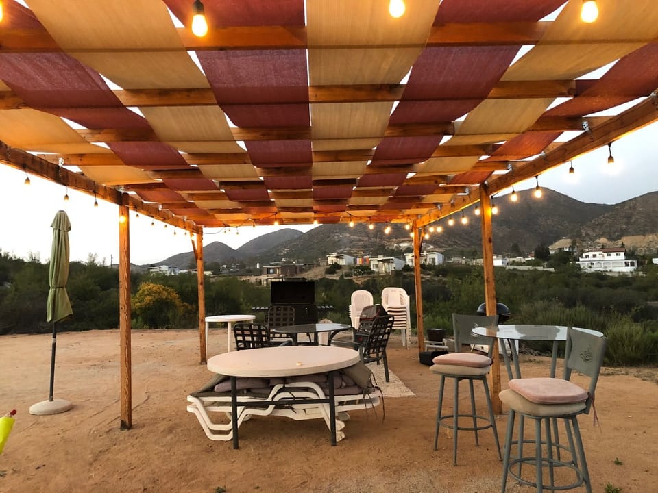 Gazebo, hermoso lugar para disfrutar de una parrillada y hermosa vista.