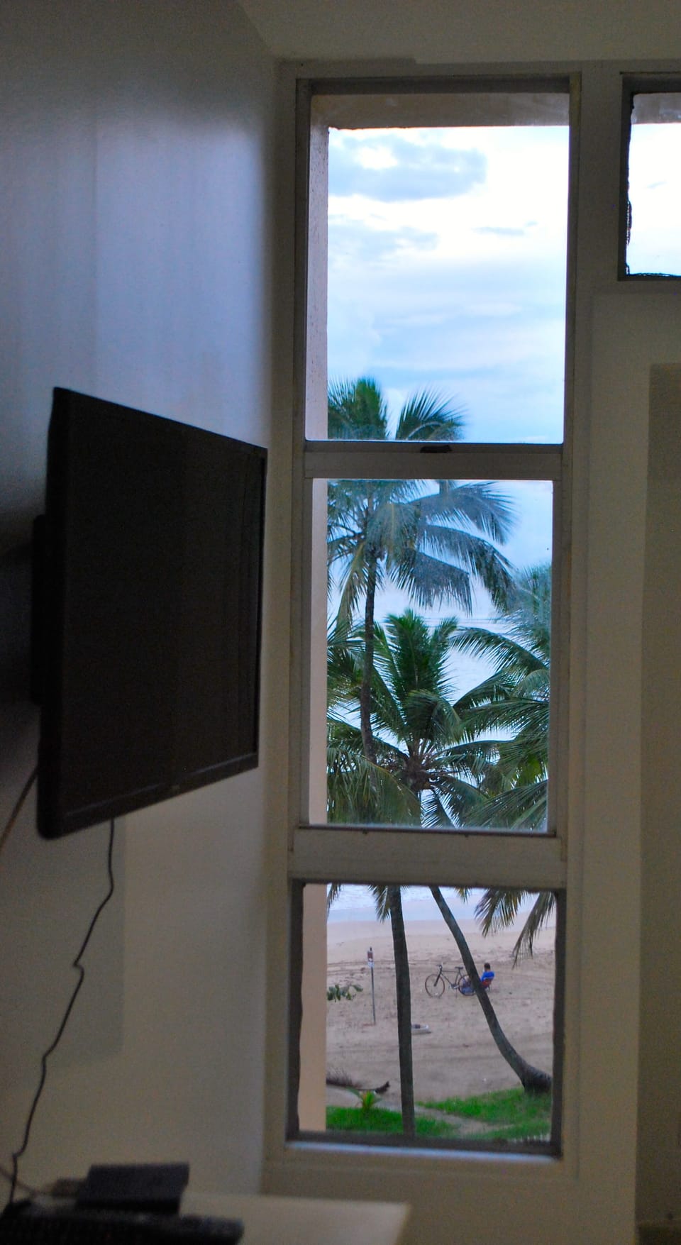 View from bedrooms to the beach