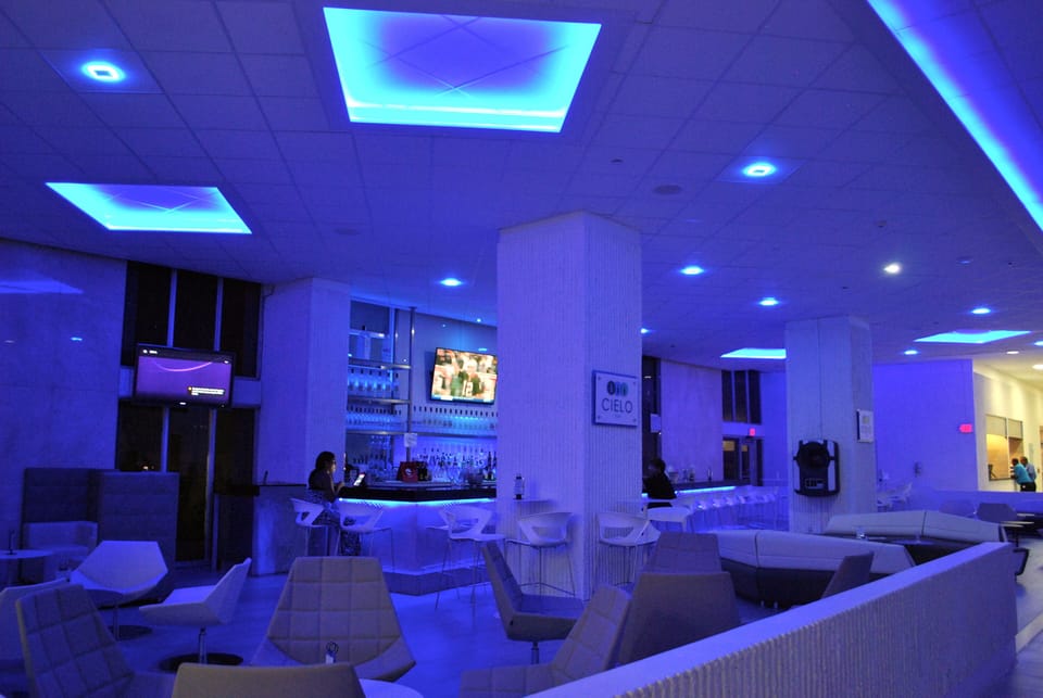 Cielo Bar at night, on the lobby