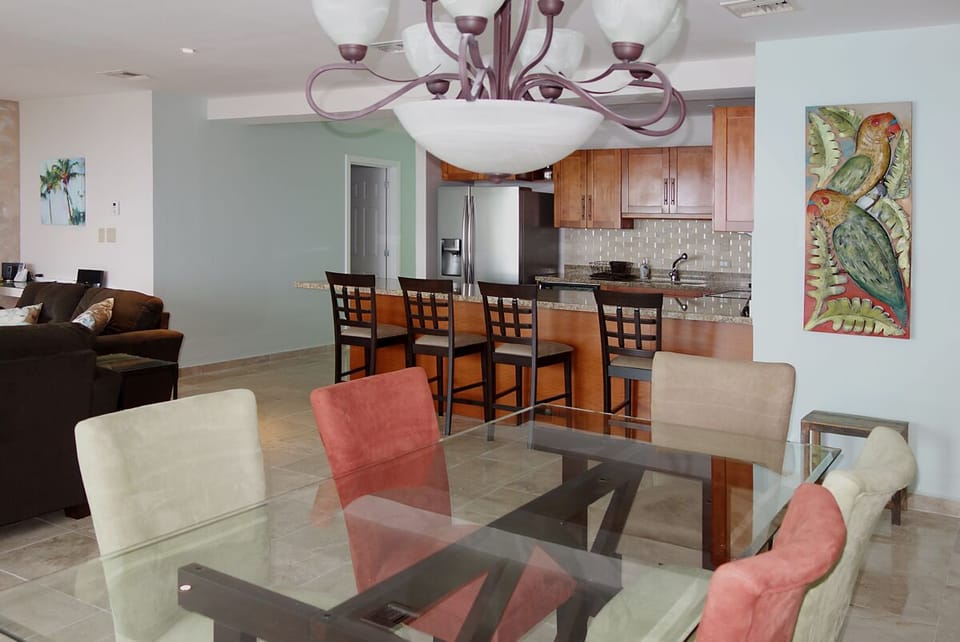 Dining for at least 10 persons in the living area