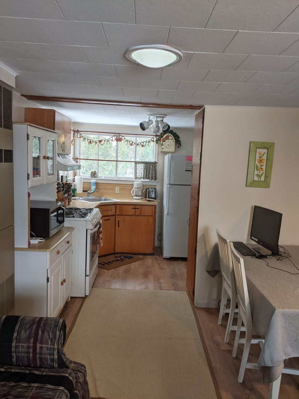 View towards the Kitchen with New flooring