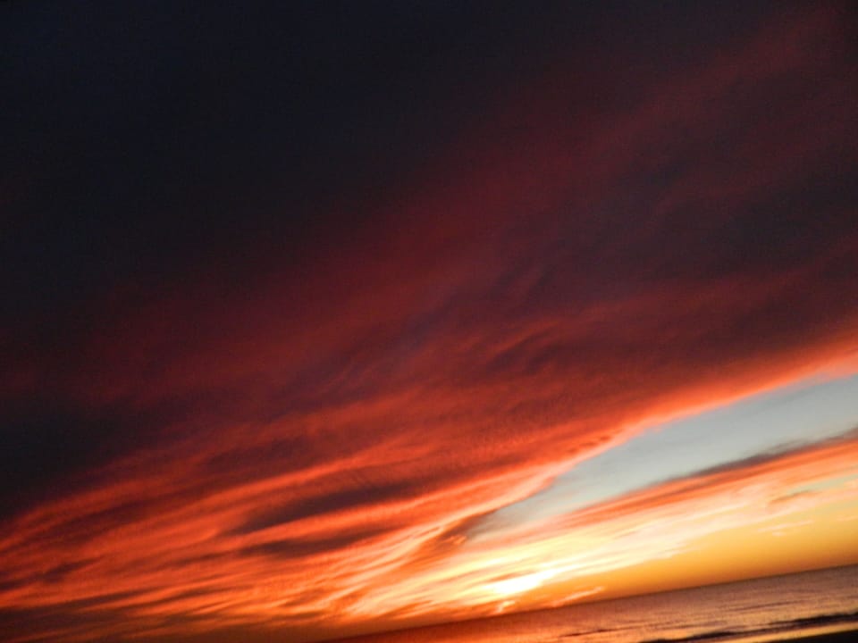 Sunset over the gulf.